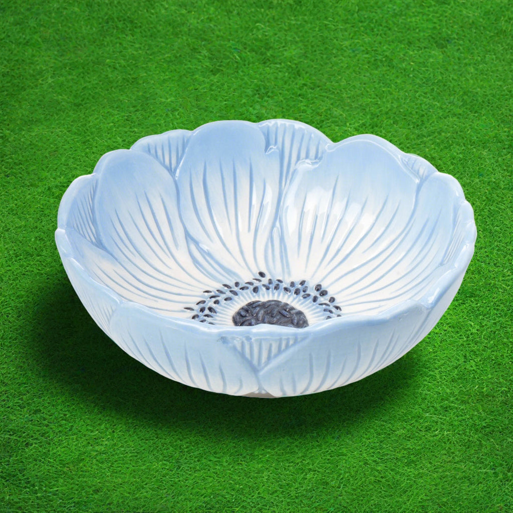 Blue Poppy Flower Cereal Bowl godinger