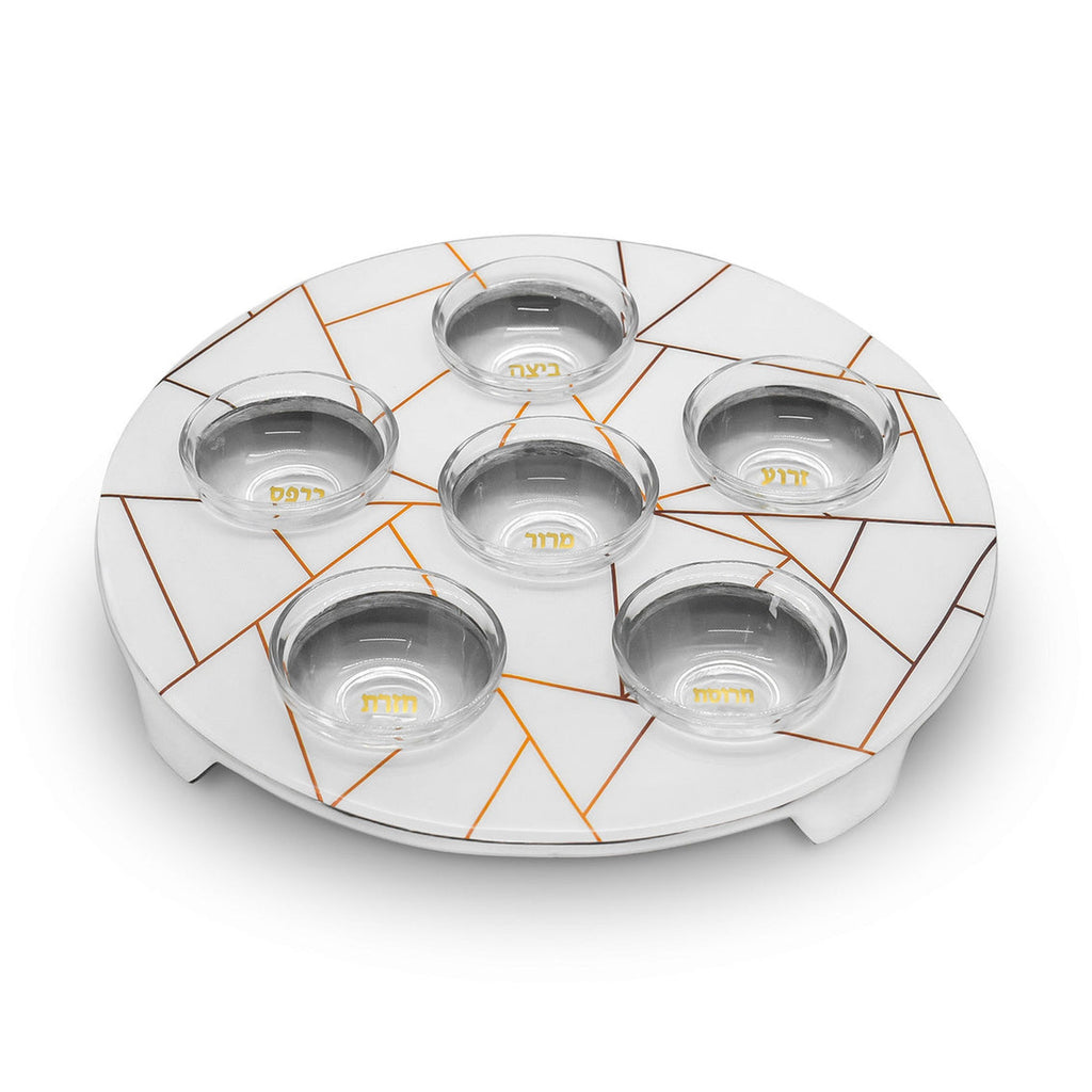 Abstract Lines Seder Plate godinger