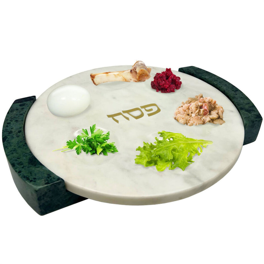 Marble Reversible Seder Plate godinger