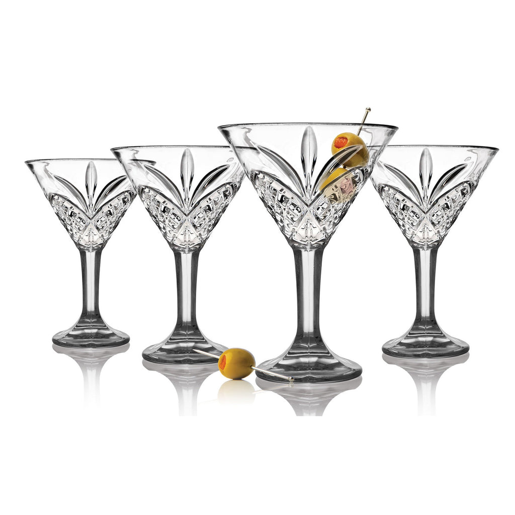 Dublin Crystal Martini, Set of 4 godinger