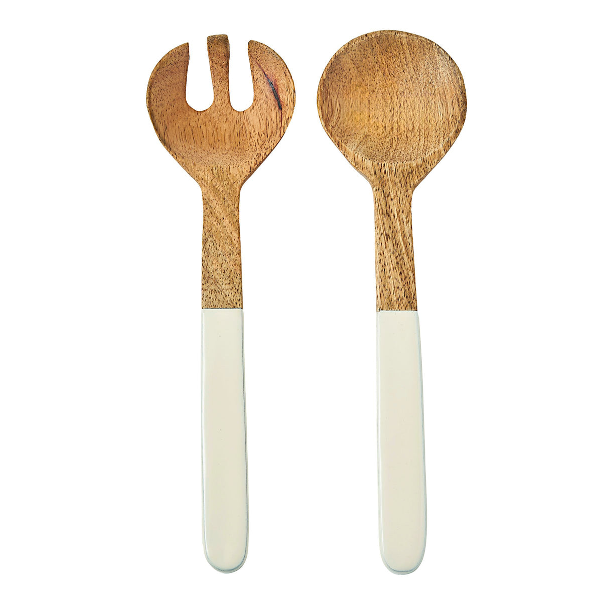 Huck-Wood-Enamel-Salad-Server-