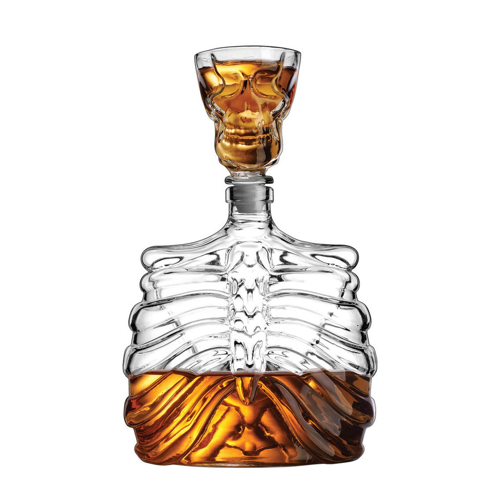 Skelly Whiskey Decanter with Shot Glass Stopper godinger
