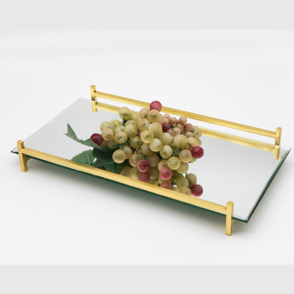 Wire Mirrored Serving Tray godinger