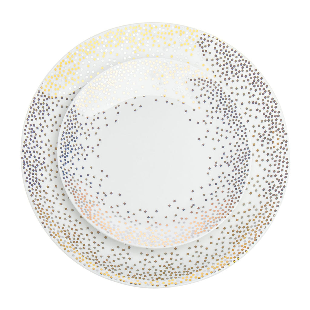 Alora Glam Porcelain 16 Piece Dinnerware Set, Service For 4 godinger