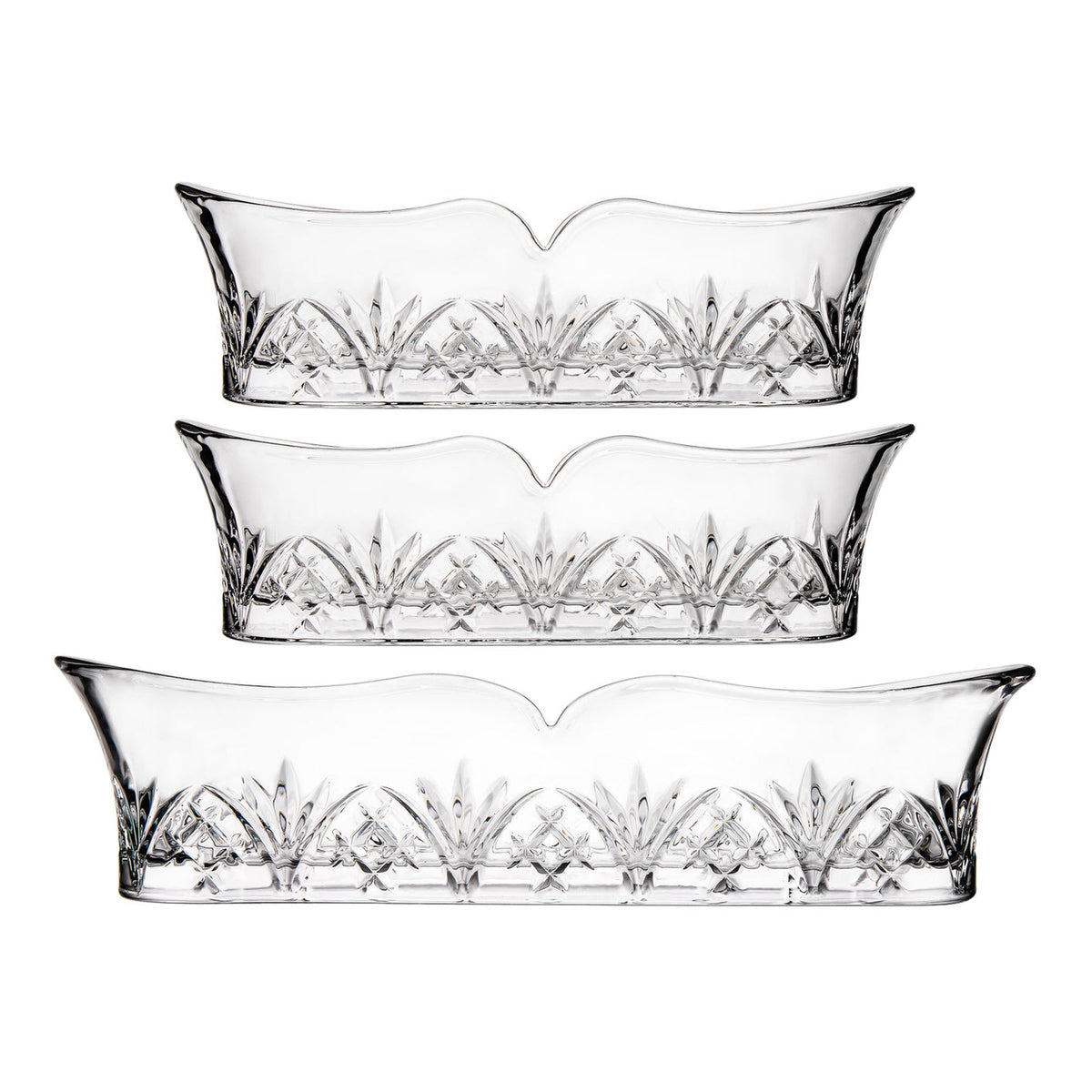 Dublin Crystal Flatware Caddies, Set of 3 Godinger