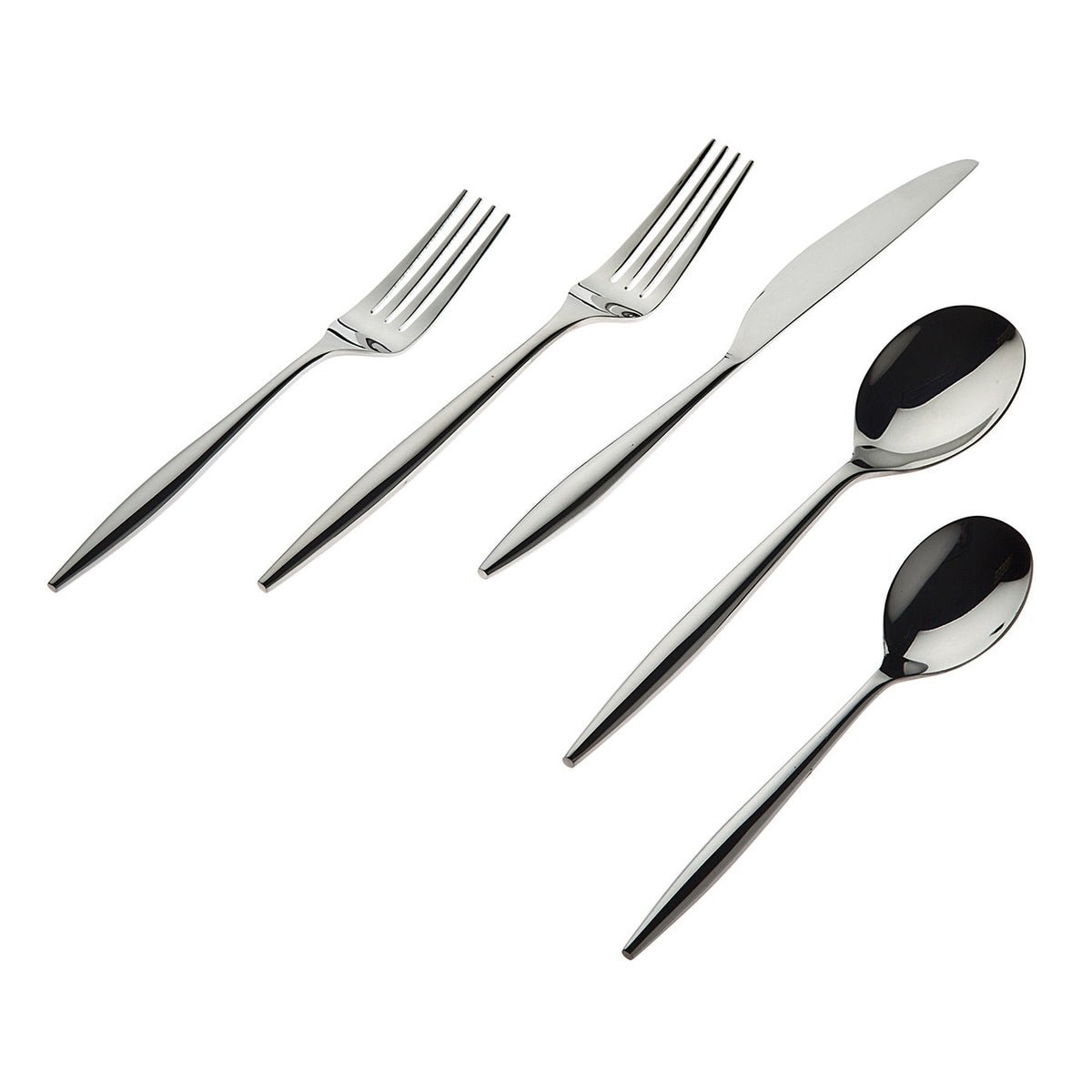 Milano Mirror 18/10 Stainless Steel 20 Piece Flatware Set, Service