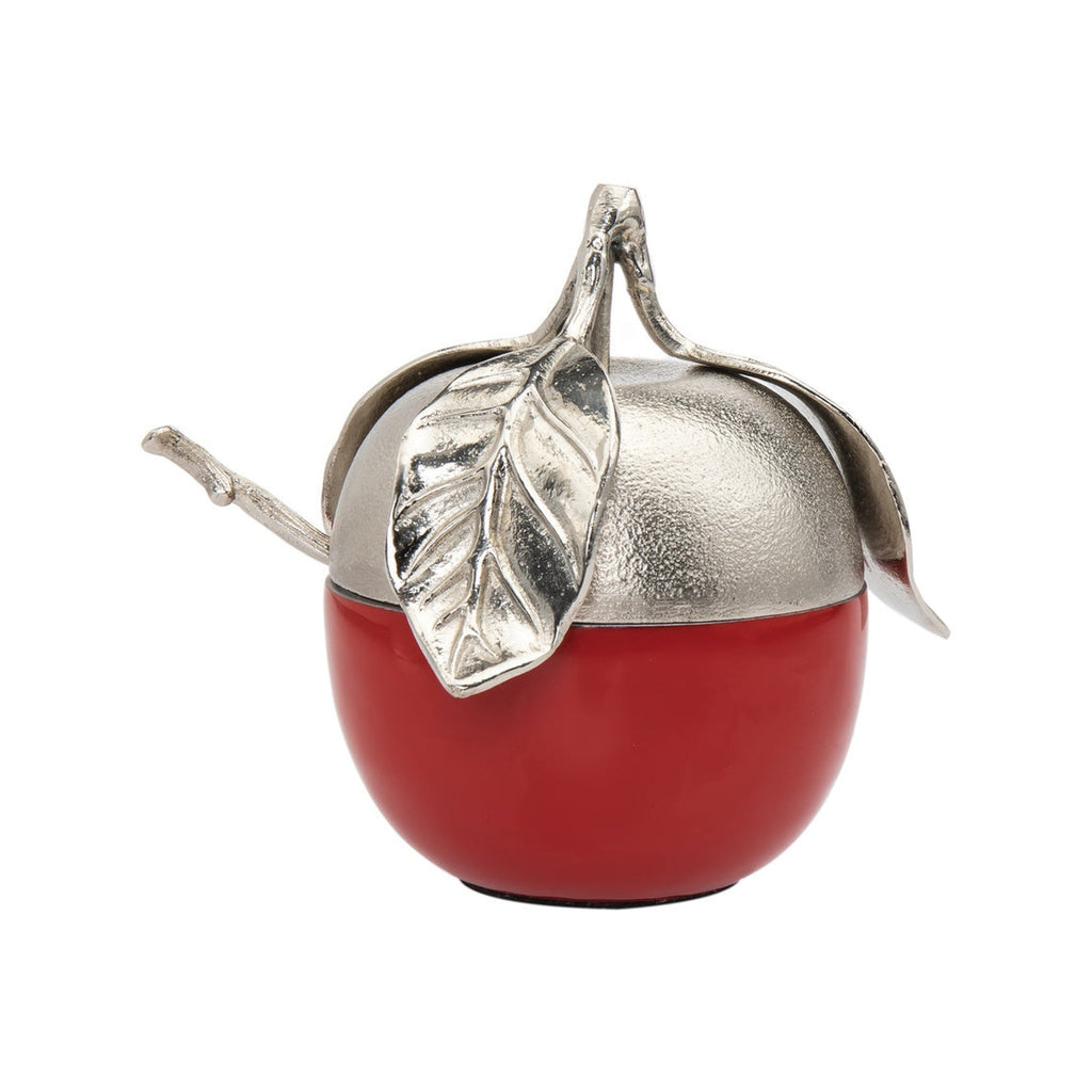 Red Apple Jam Jar with Spoon godinger