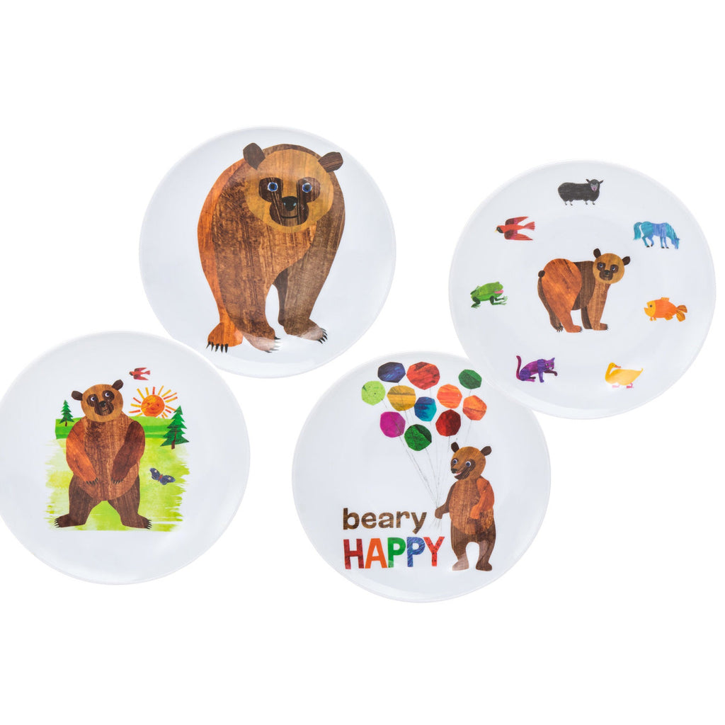 The World of Eric Carle, Brown Bear Plate, Set of 4 godinger
