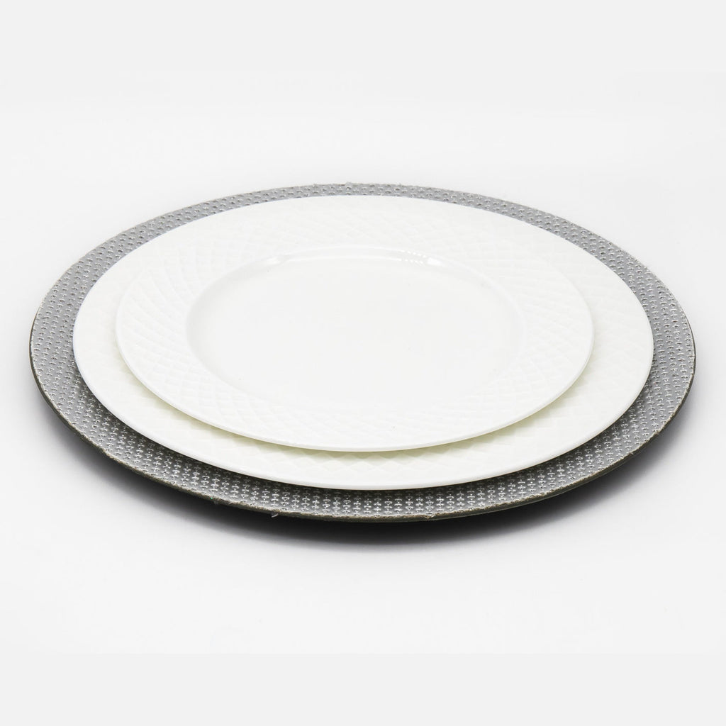 Silver Bling Charger Plate, Set of 4 godinger