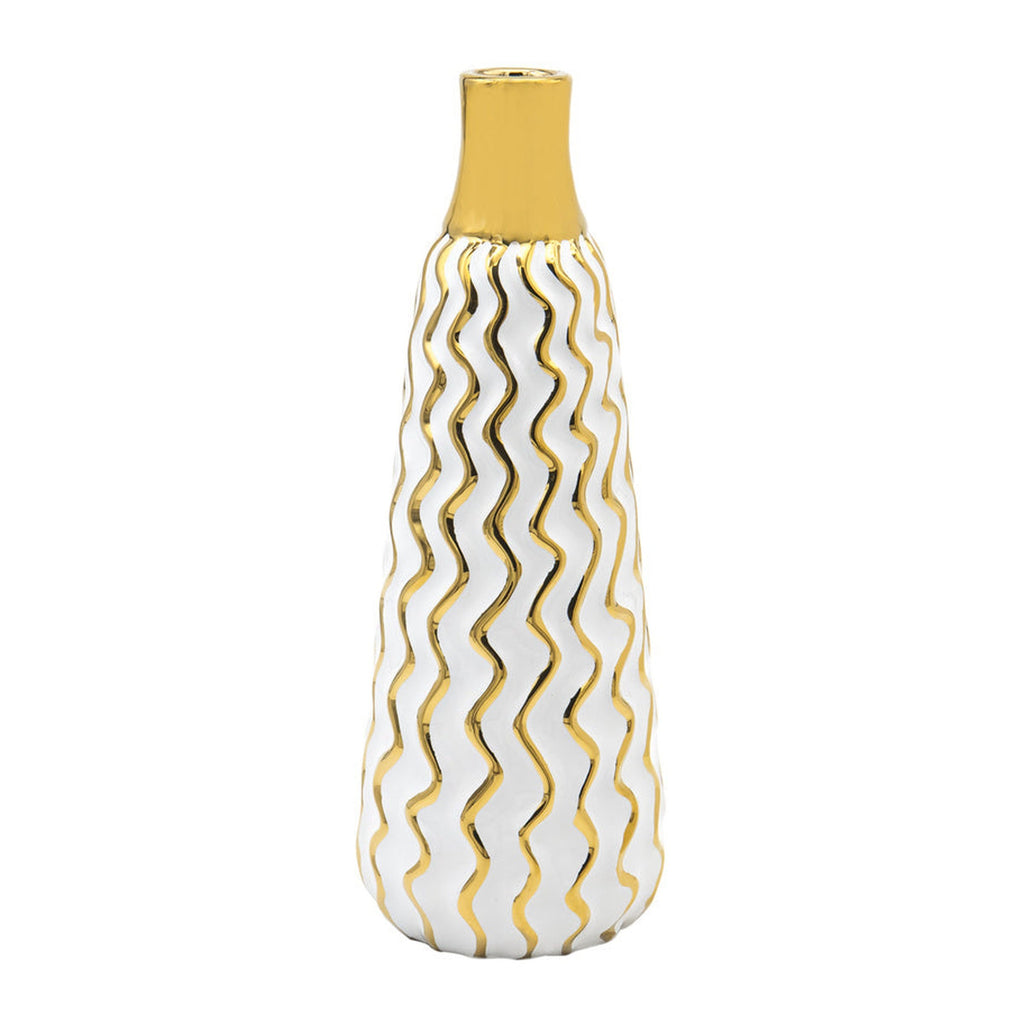 Aurora Gold Ripple Vase godinger