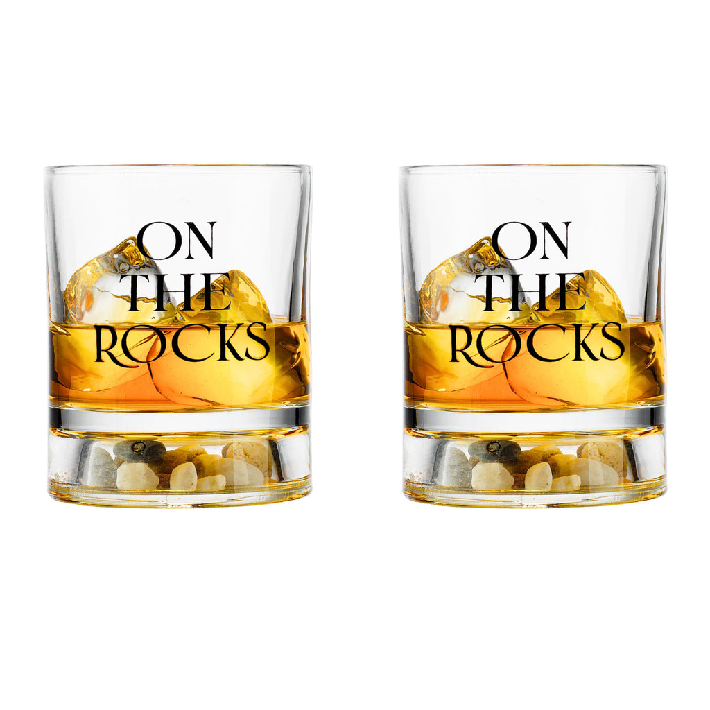 On The Rocks Double Old Fashion, Set of 2 Godinger All Barware, All Glassware, All Glassware & Barware, DOF, DOF & Highball, Double Old Fashion, Glassware, Glassware & Barware, On The Rocks