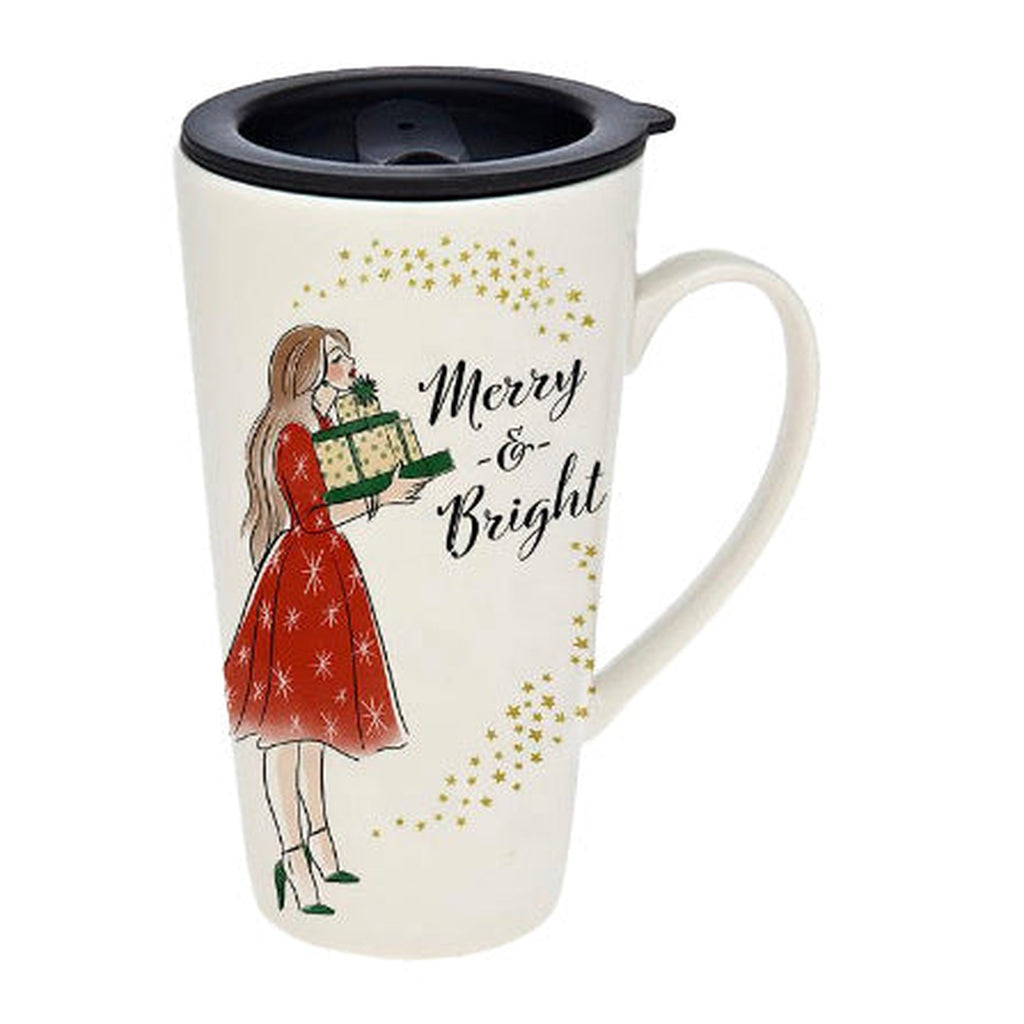 Merry & Bright Travel Mug godinger