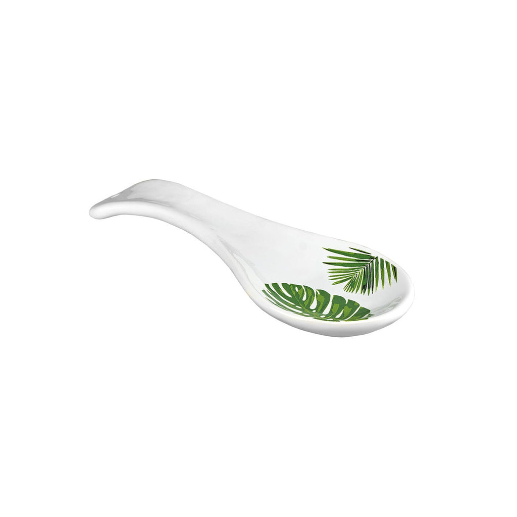 Monstera & Palm Leaf Spoon Rest godinger
