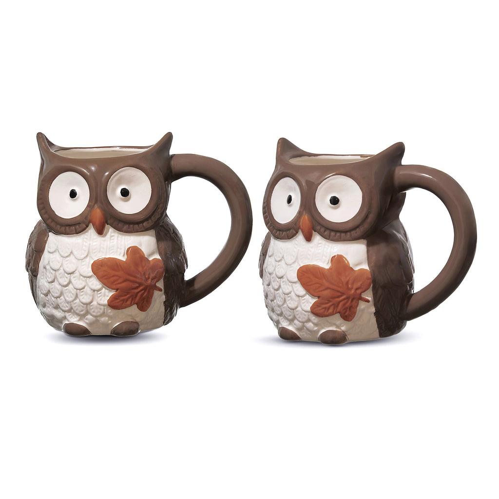 Owl Turkey Coffee Mug, Set of 2 Godinger All Dining, Brown, Coffee Mug, Dining, Fall, Mug, Mug Set, Mugs, Mugs & Teacups, Owl Godinger
