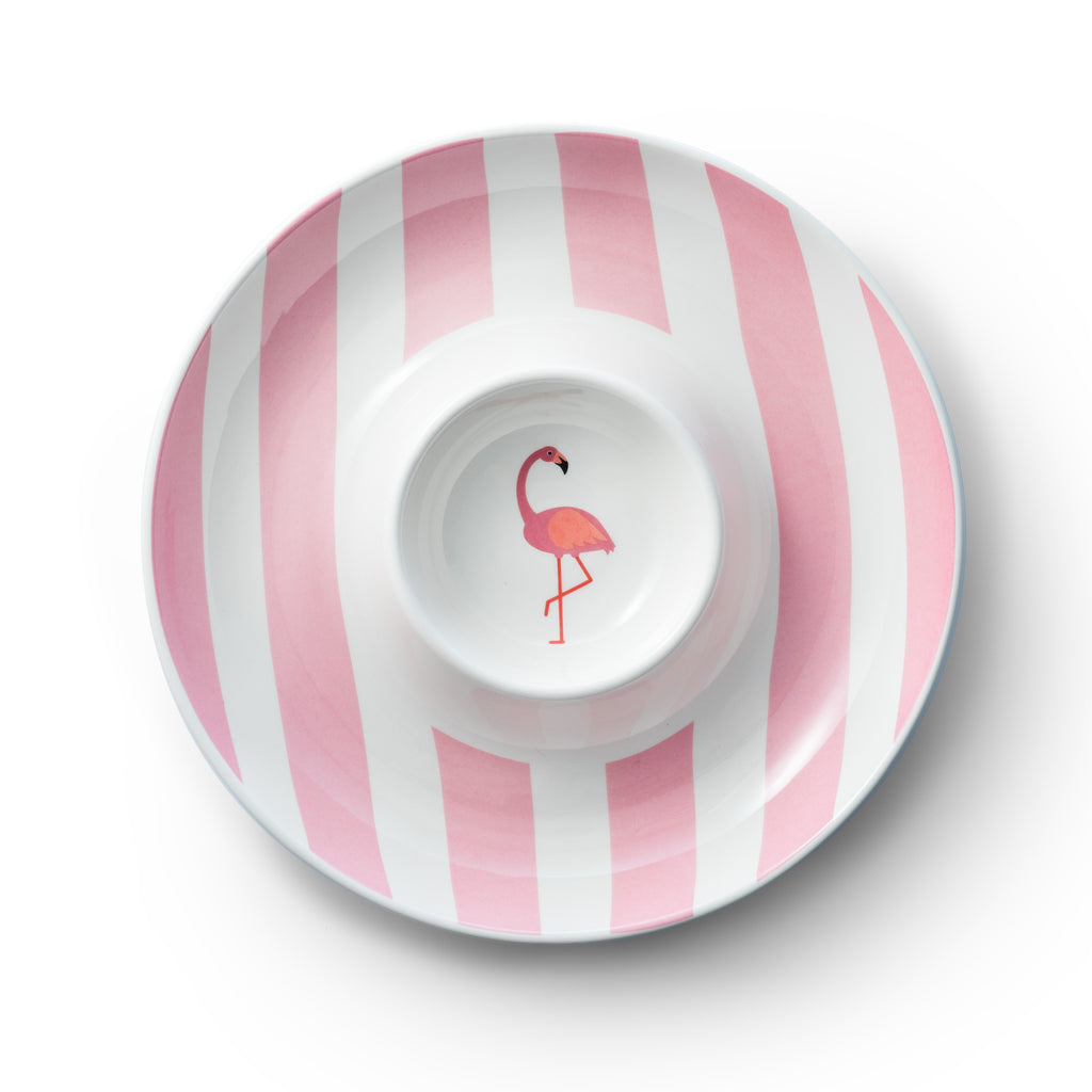 Jill Zarin Flamingo Chip & Dip godinger