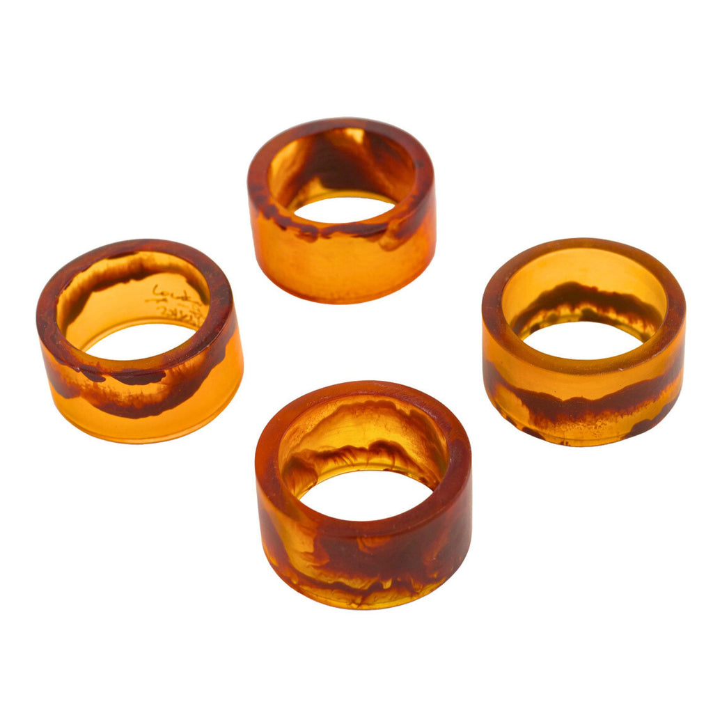 Lucente Tortoise Shell Resin Napkin Ring Set Godinger All Dining, Napkin, Napkin Ring, Napkin Ring Set, Napkin Rings, Resin Napkin Ring, Round Napkin Ring Set, Round Napkin Rings, Tortoise Shell, Tortoise Shell Lucente Resin, Tortoise Shell Resin, Tortoise Shell Resin Napkin Ring Set