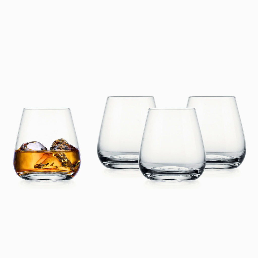 Horizon Double Old Fashion Glass, Set of 4 Godinger All Barware, All Glassware, All Glassware & Barware, DOF, DOF & Highball, Double Old Fashion, Drinkware, Glassware, Whiskey Glass