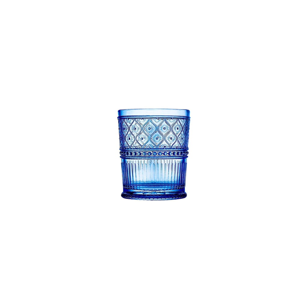 Claro Blue Double Old Fashion, Set of 4 Godinger All Barware, All Glassware, All Glassware & Barware, Blue, Blue Claro, Claro, DOF, DOF & Highball, Double Old Fashion, Glassware