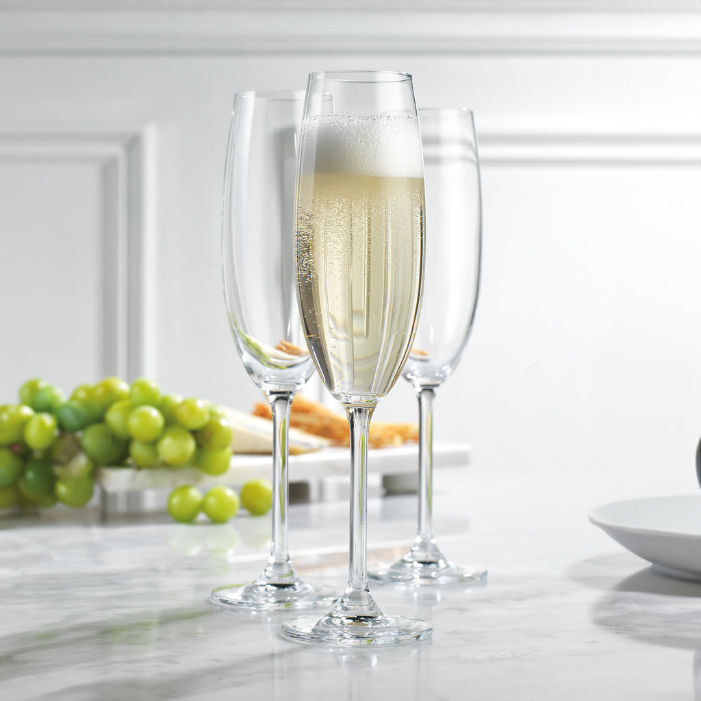 Meridian Flute, Set of 4 Godinger All Barware, All Glassware, All Glassware & Barware, Flute, Wine & Champagne Godinger
