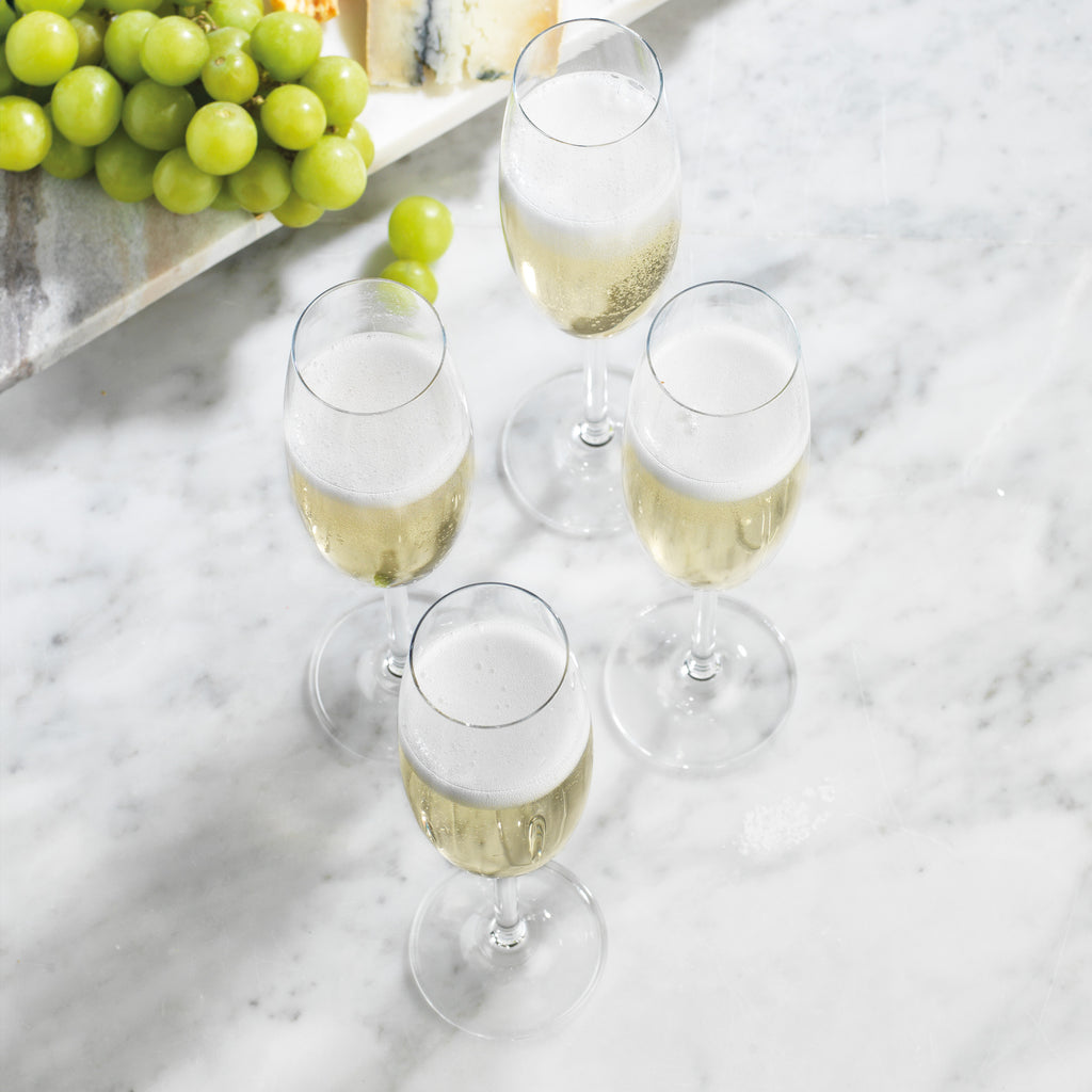 Meridian Flute, Set of 4 Godinger All Barware, All Glassware, All Glassware & Barware, Flute, Wine & Champagne Godinger