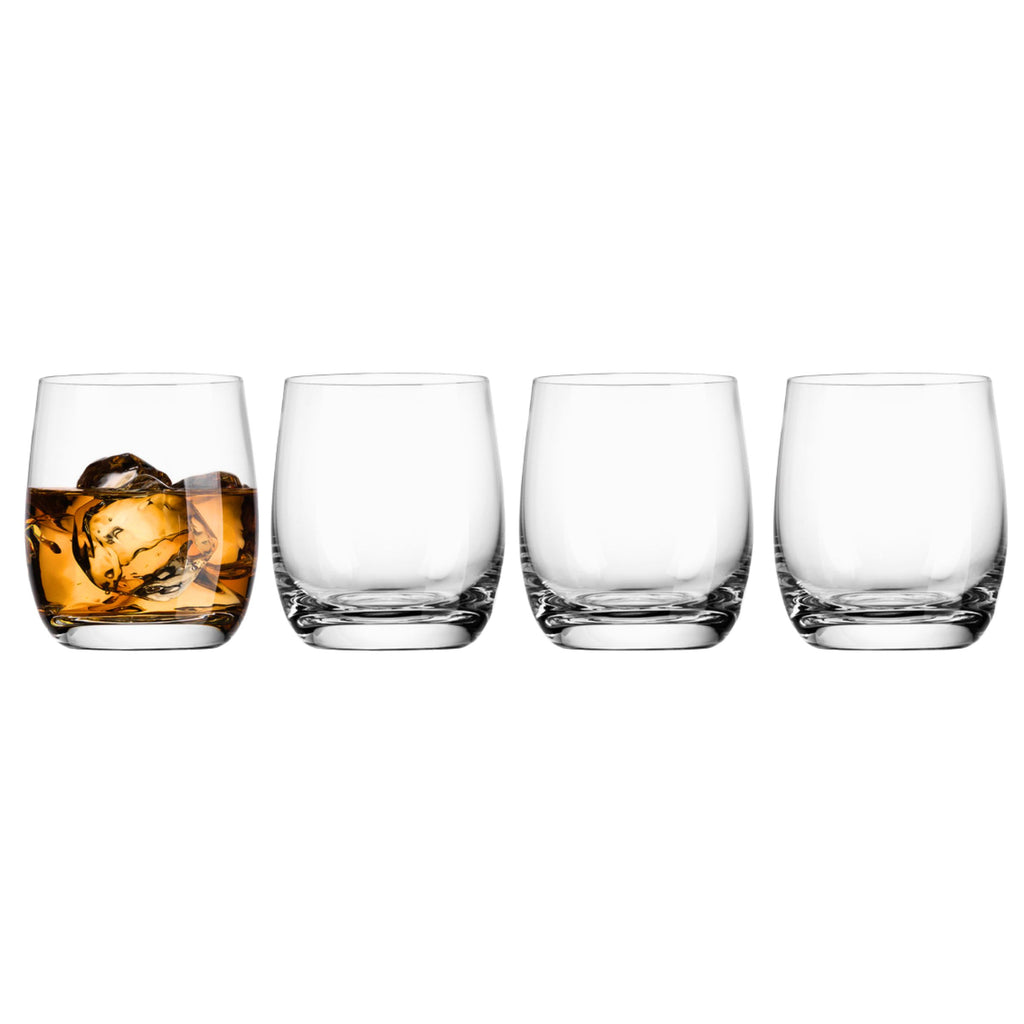 Meridian Double Old Fashion, Set of 4 Godinger All Barware, All Glassware, All Glassware & Barware, Clear, Double Old Fashion, Double Old Fashion Set, Glassware, Glassware & Barware, Meridian, Meridian Double Old Fashion, Whiskey Glass