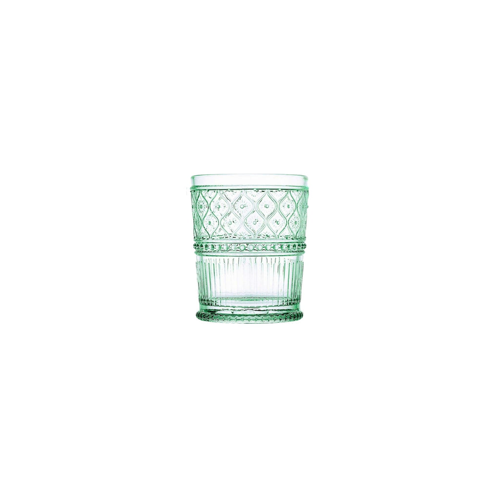 Claro Green Double Old Fashion, Set of 4 Godinger All Barware, All Glassware, All Glassware & Barware, Claro, Claro Double Old Fashion, Clear Claro, DOF, DOF & Highball, Double Old Fashion, Glassware, Green