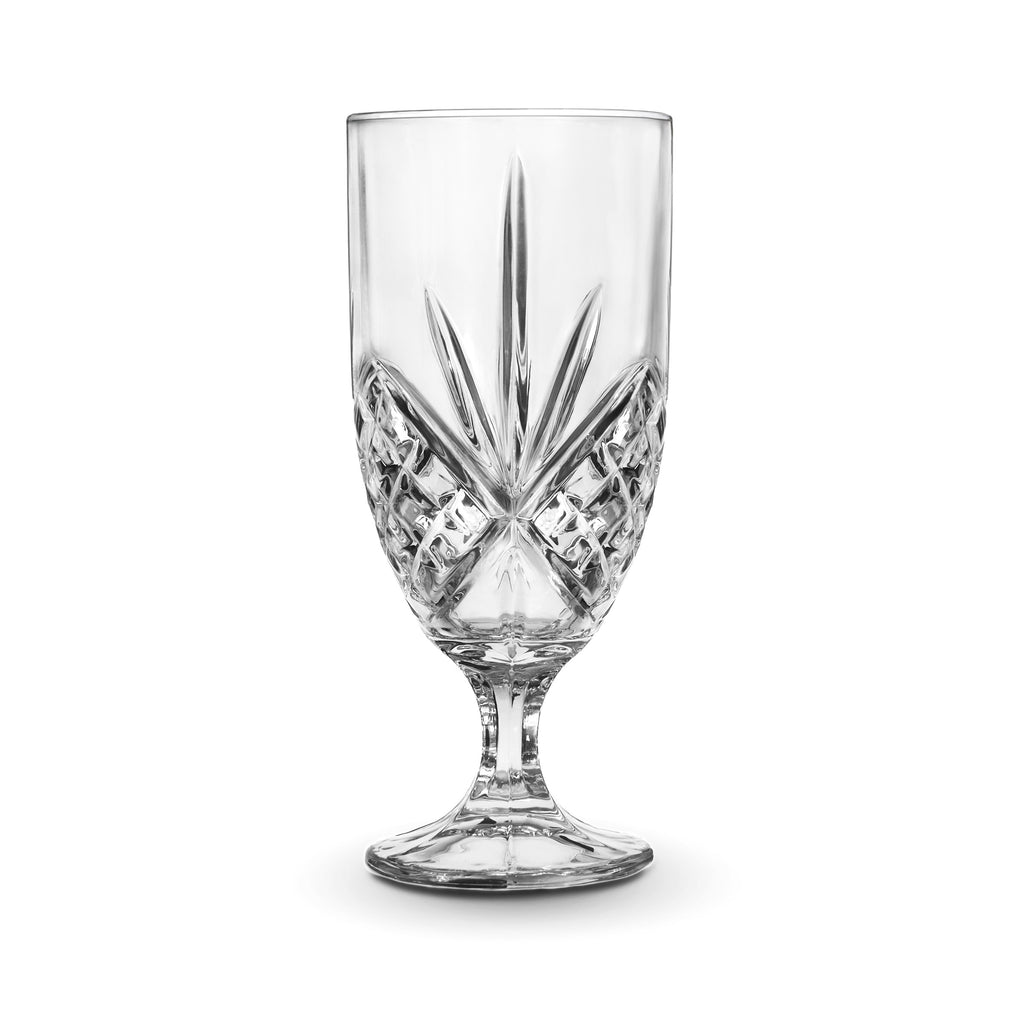 Dublin Crystal Platinum Rim Ice Tea Glass, Set of 4 Godinger All Glassware, All Glassware & Barware, Cut Crystal, Dublin, Dublin Glassware