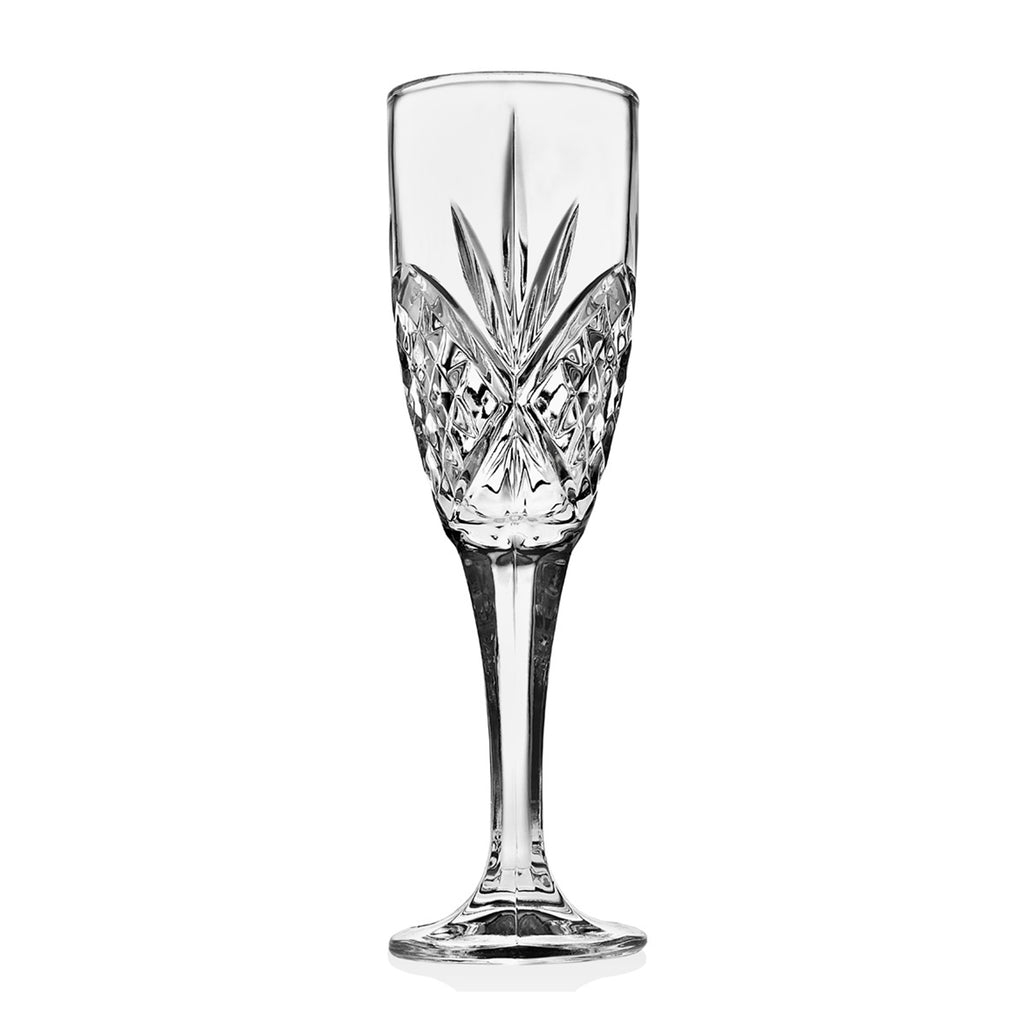 Dublin Crystal Flutes, Set of 4 Godinger All Glassware, All Glassware & Barware, Cut Crystal, Dublin Glassware, Wine & Champagne