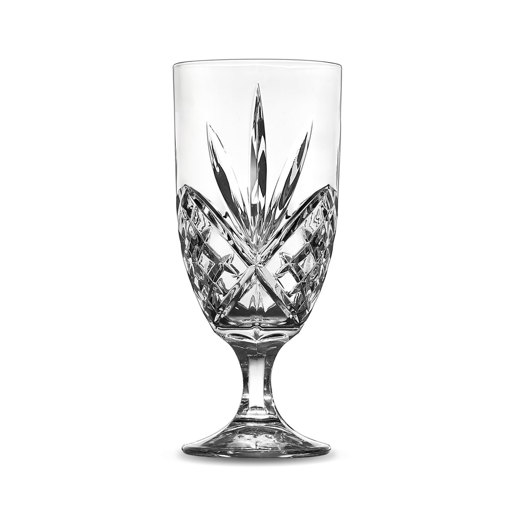 Dublin Crystal Ice Tea Glass, Set of 4 Godinger Cut Crystal, Dublin, Dublin Crystal, Dublin Glassware, Goblet