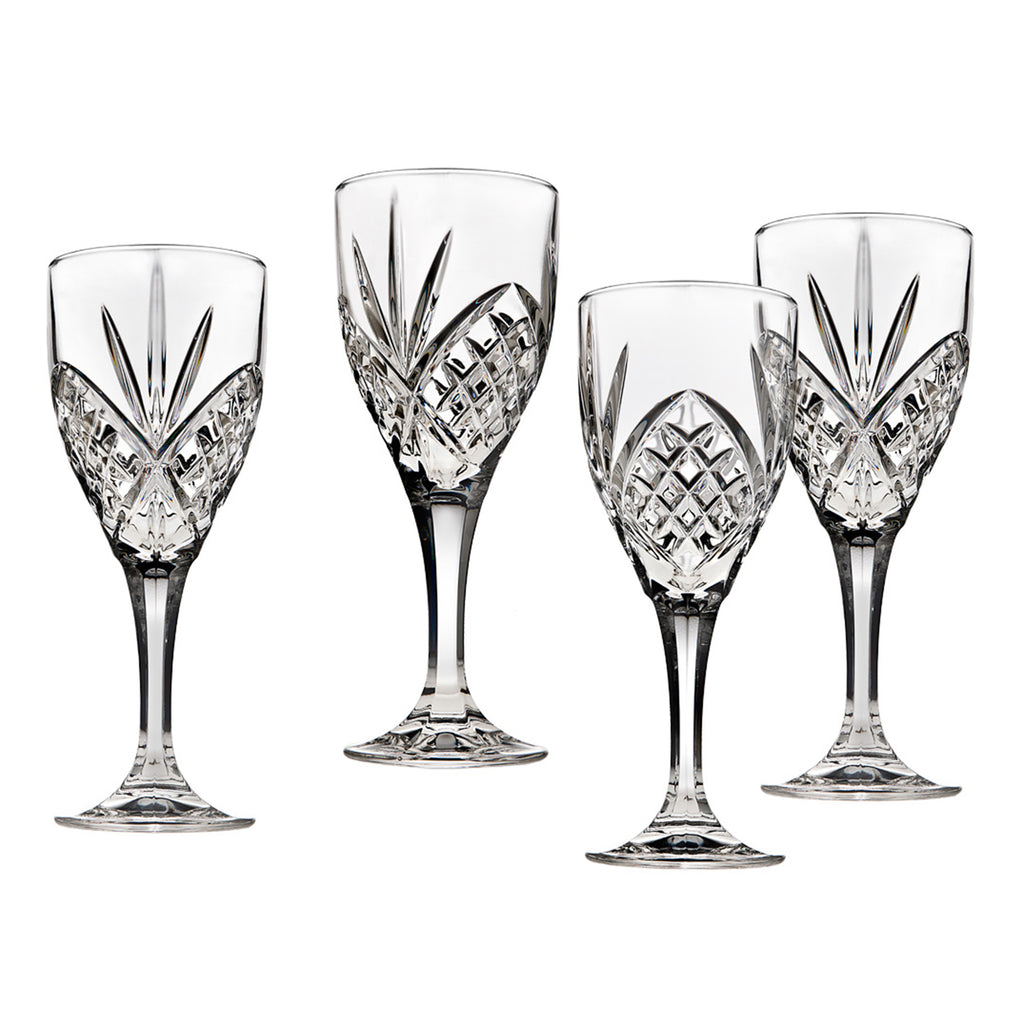 Dublin Crystal Goblet, Set of 4 Godinger All Glassware, All Glassware & Barware, Dublin, Dublin Glassware, Goblet