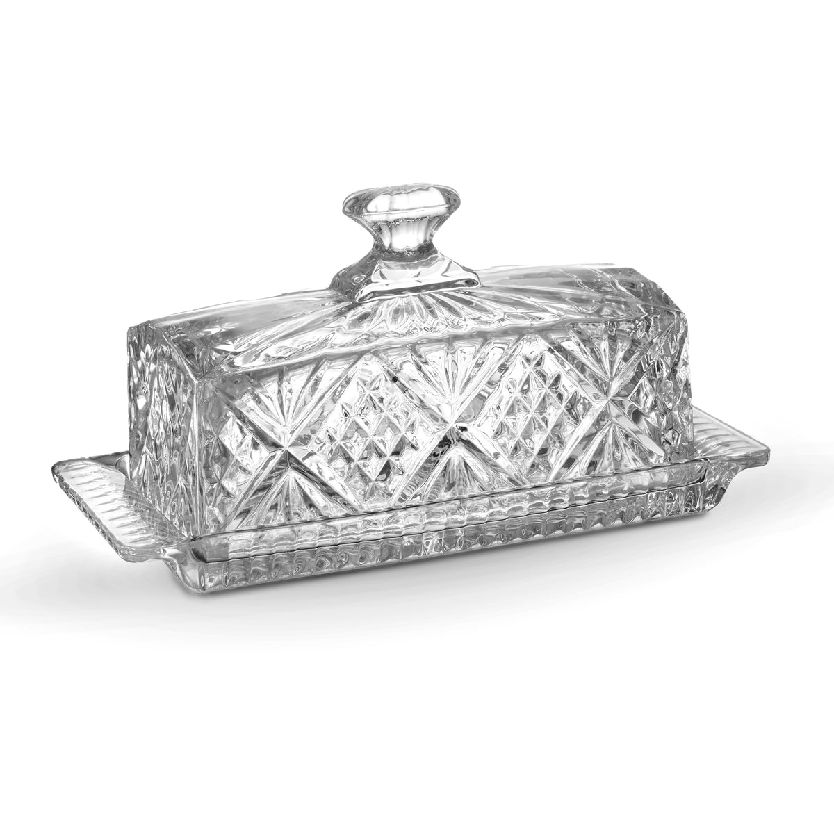 Dublin Crystal Covered Butter Dish