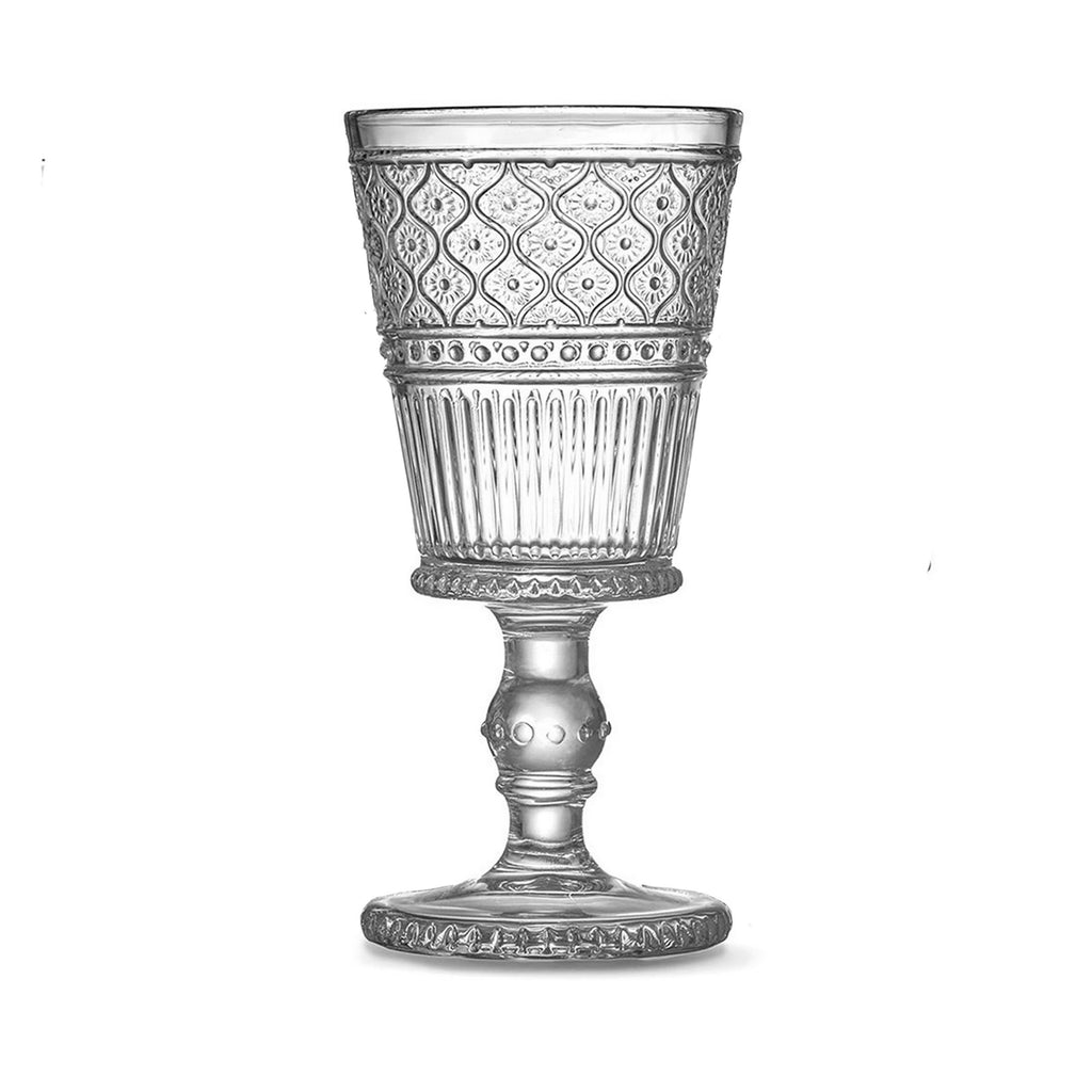 Claro Goblet, Set of 4 Godinger All Barware, All Glassware, All Glassware & Barware, Champagne, Claro, Claro Goblet, Claro Goblet Set, Clear, Clear Claro, Embossed, Wine, Wine & Champagne Godinger