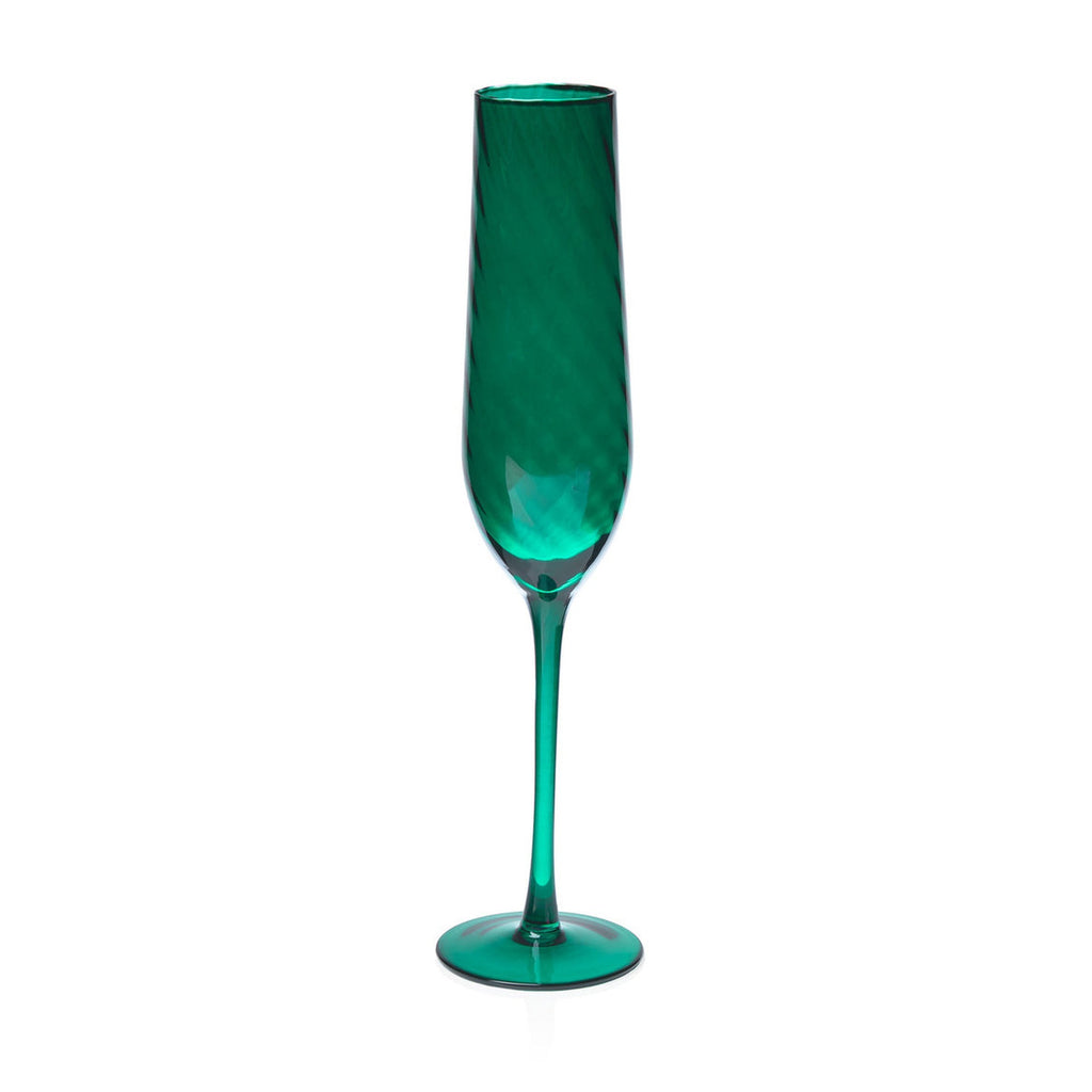 Infinity Emerald Champagne Flute godinger