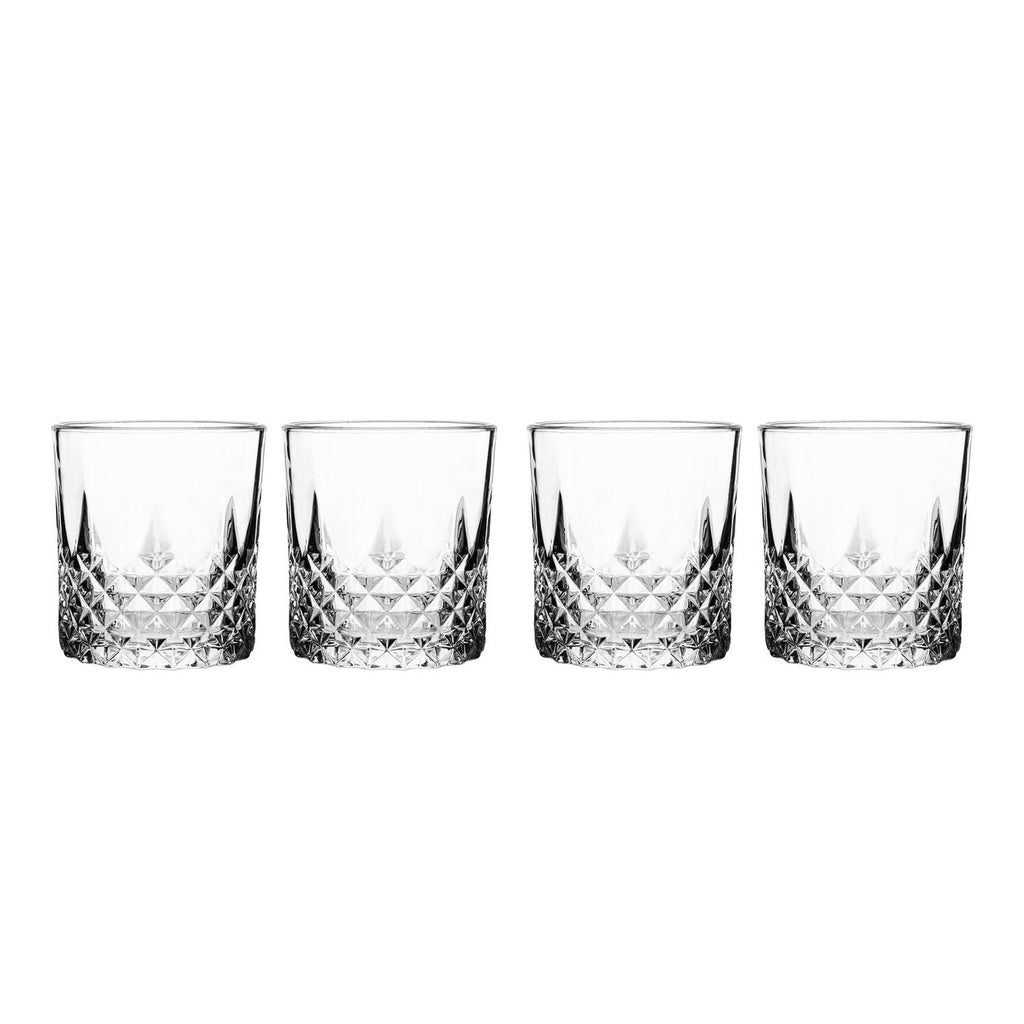 Kronos Double Old Fashion, Set of 4 Godinger All Barware, All Glassware, All Glassware & Barware, Clear, Cut Crystal, DOF, DOF & Highball, Double Old Fashion, Drinkware, Entertaining, Glassware, Kronos, Whiskey Glass