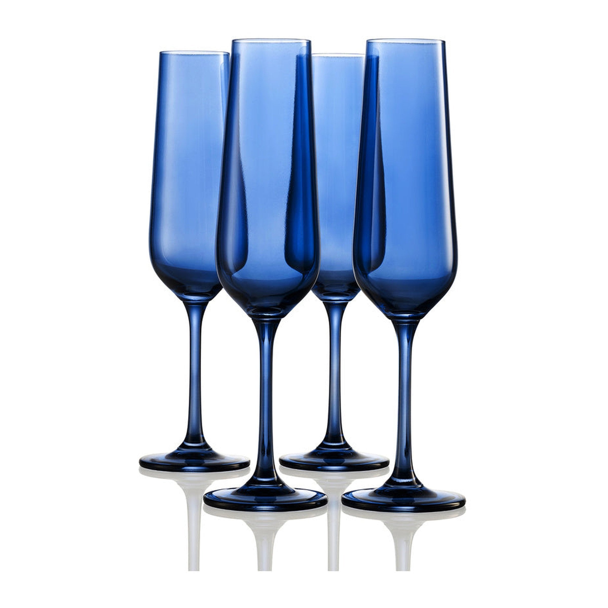 Sheer Light Blue Red Wine Glass, Set of 4 – Godinger