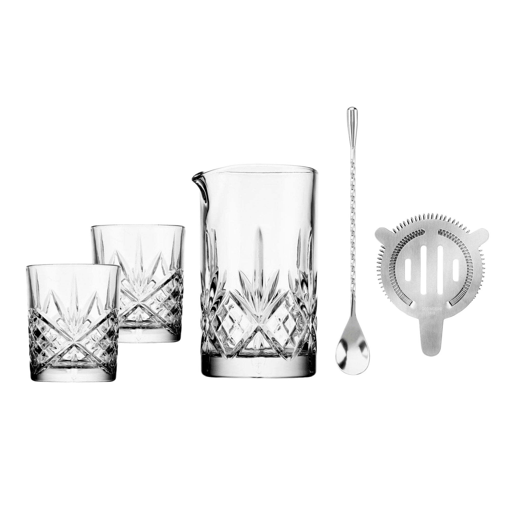 Dublin Crystal 6 Piece Mixing Pitcher Set – Godinger