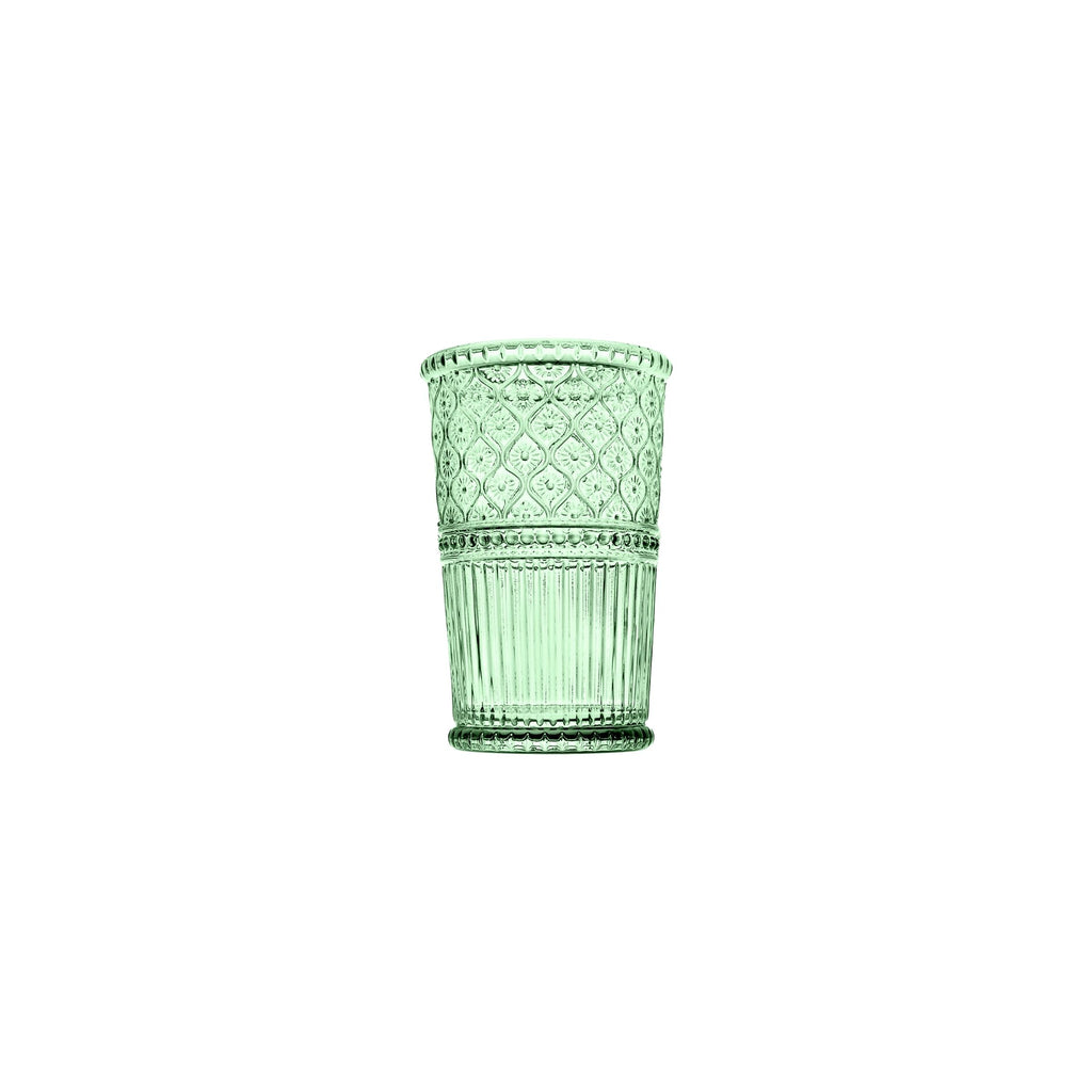 Claro Green Tumbler, Set of 4 Godinger Claro, Claro Tumbler Set, Embossed, Green, Green Claro, Tumbler, Tumbler Set