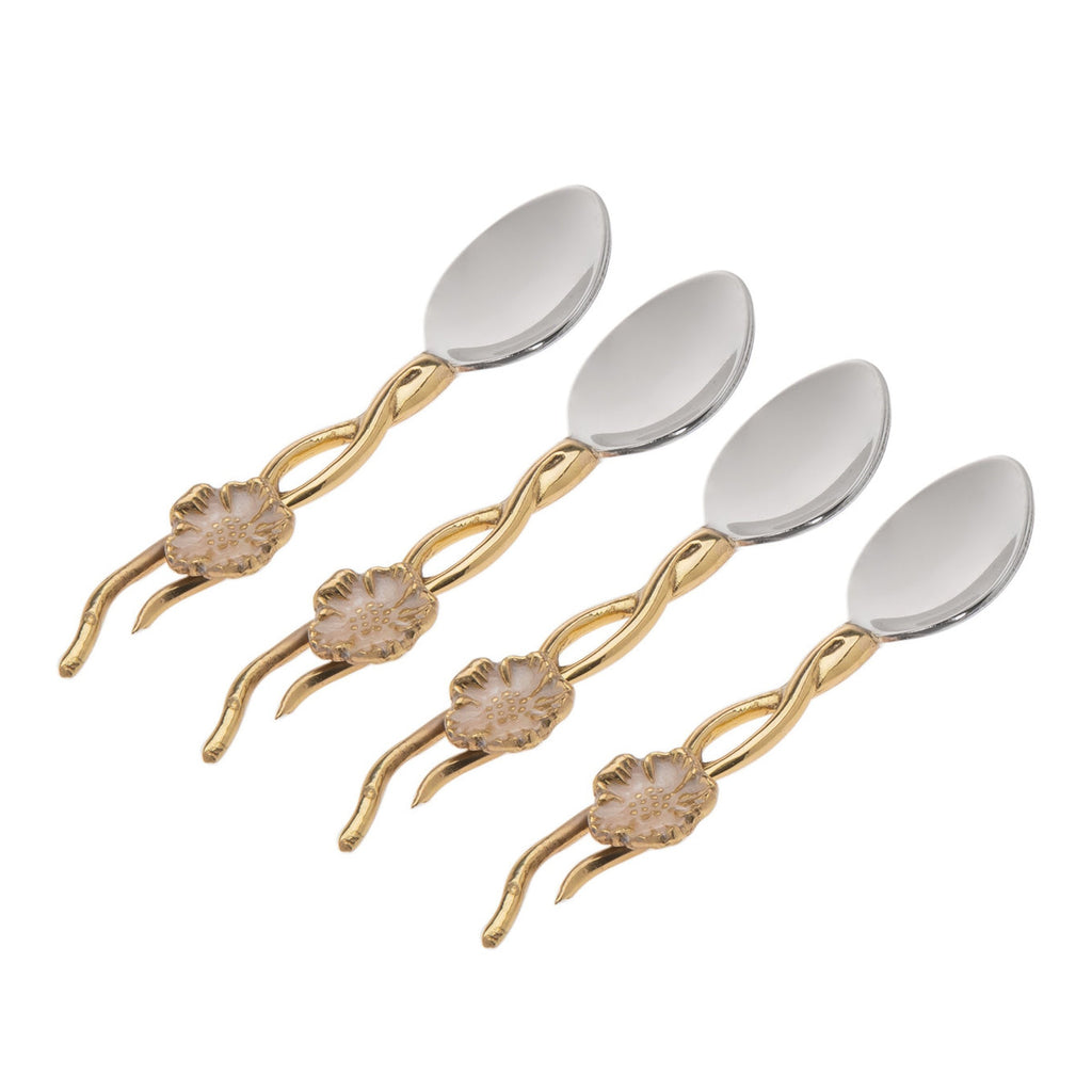 Hellebore Dessert Spoon Set godinger
