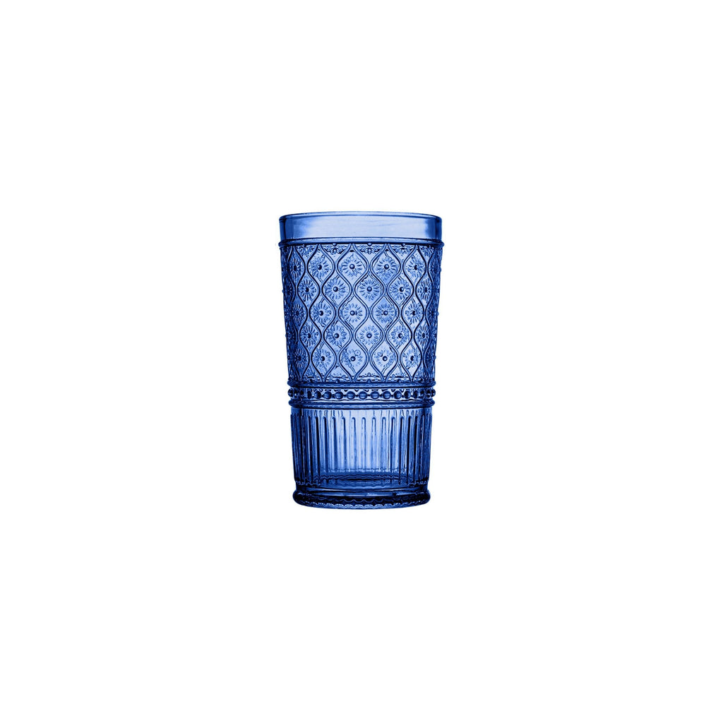 Claro Blue Highball, Set of 4 Godinger All Barware, All Glassware, All Glassware & Barware, Blue, Blue Claro, Claro, Claro Highball, Claro Hightball Set, DOF & Highball, Embossed, Glassware & Barware, Highball, Highball Set