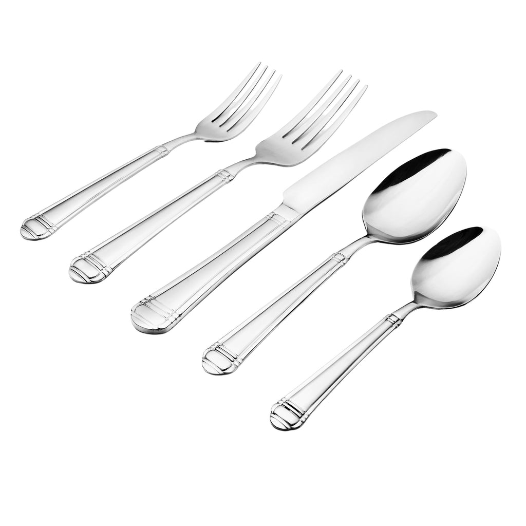 Crete Sandblast Matte 18/0 Stainless Steel 20 Piece Flatware Set, Service For 4 Godinger 18/0 Stainless Steel, 18/0 Stainless Steel Flatware, 20 Piece Set, All Flatware & Serveware, Crete, Flatware Set, Flatware Sets, Service For 4, Stainless Steel, Tableware