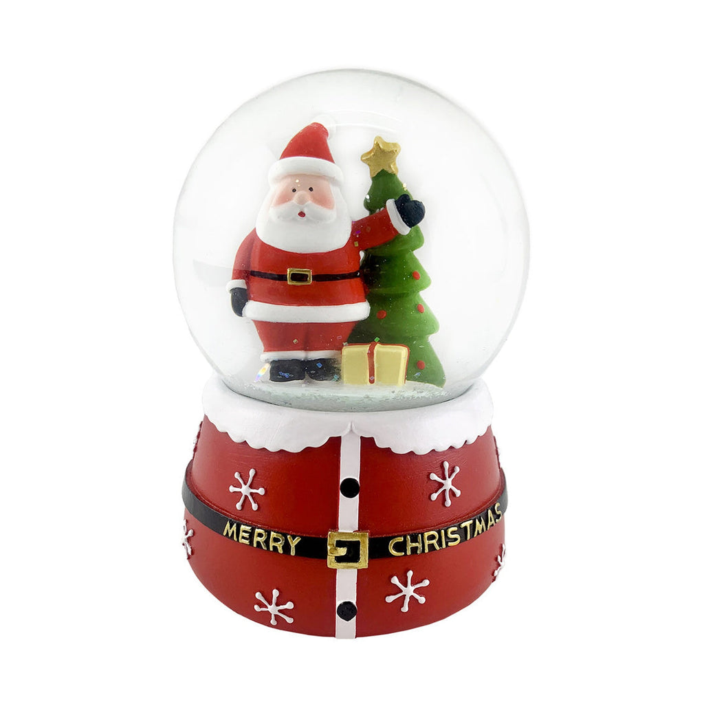 Merry Christmas Santa Snow Globe godinger