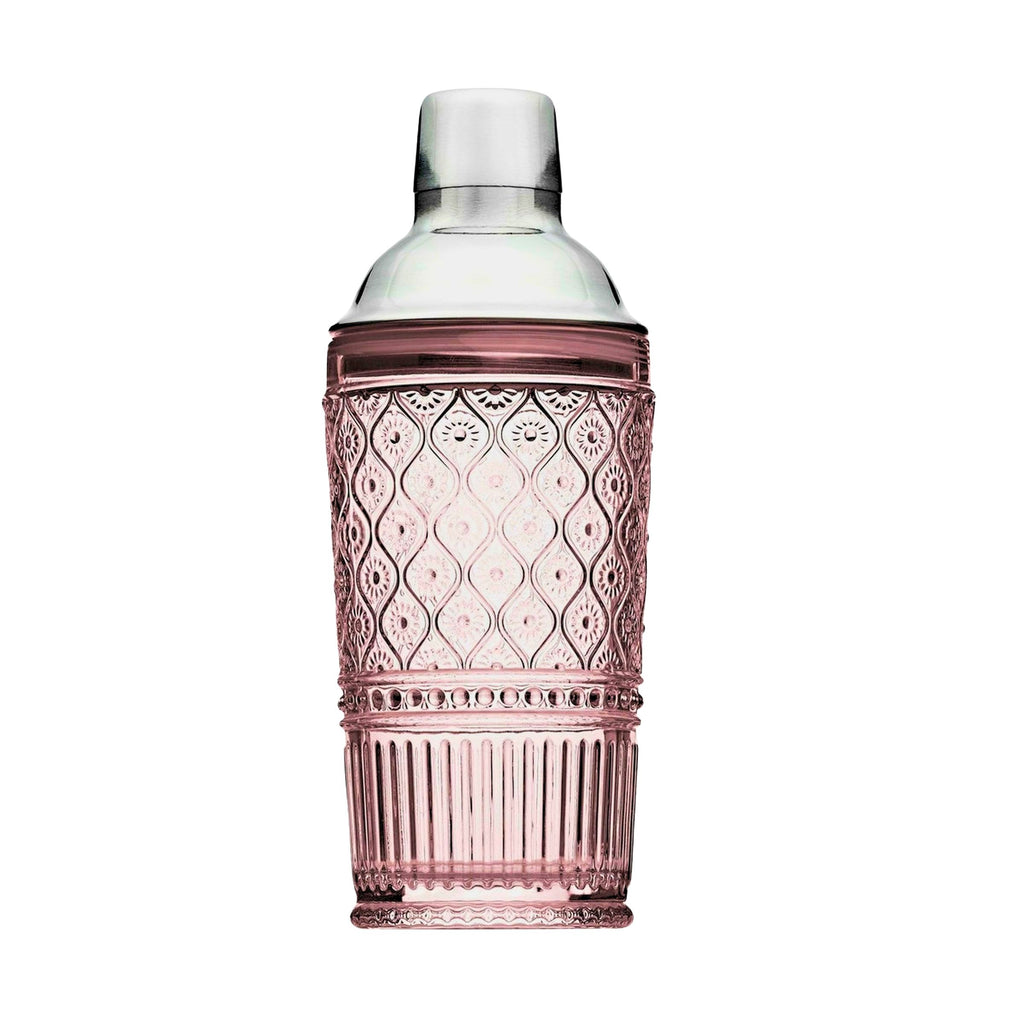 Claro Pink Cocktail Shaker Godinger Claro, Claro Shaker, Clear, Clear Claro, Cocktail Shaker, Glassware & Barware, Pink, Pink Claro, Shaker