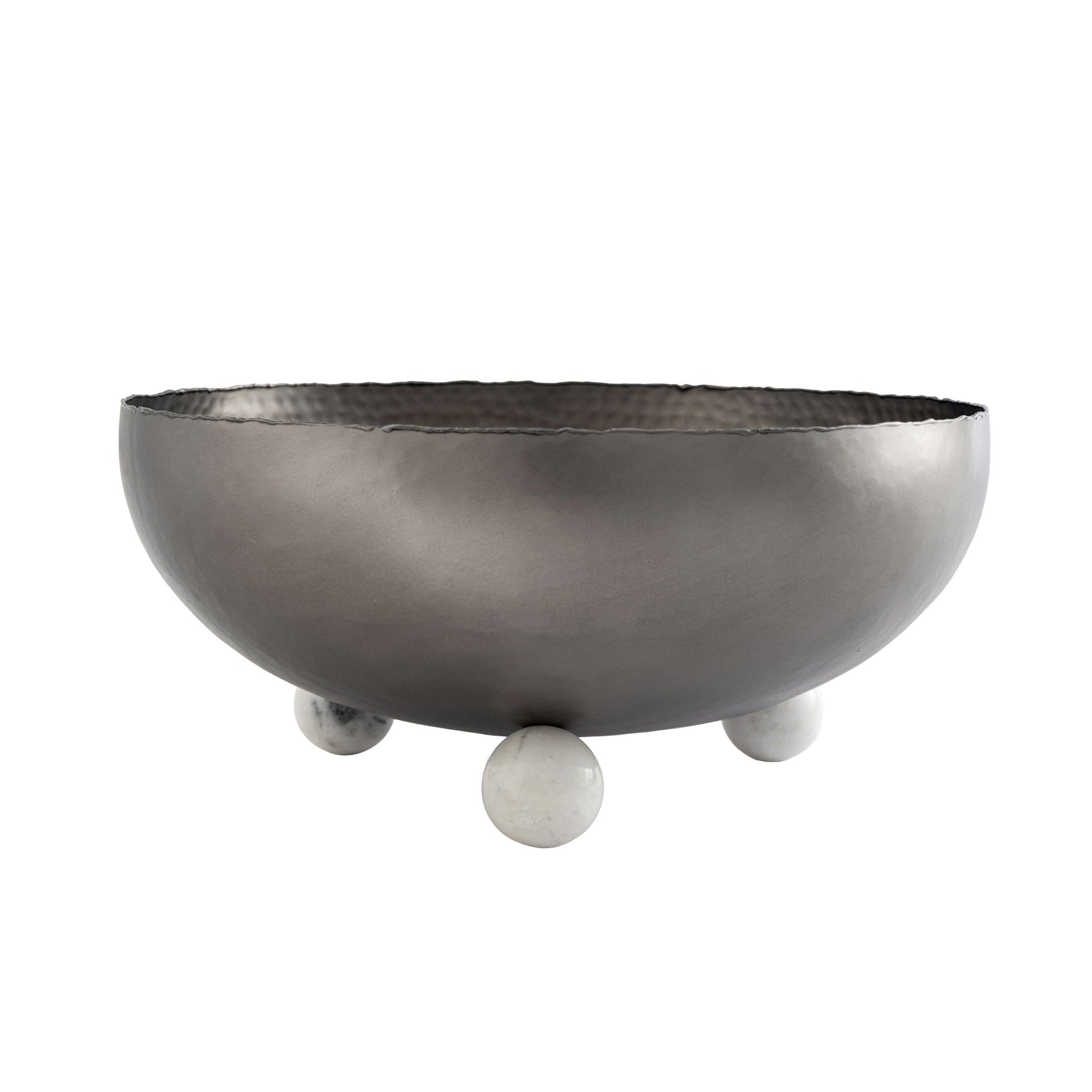 Temari Hammered Gunmetal Footed Salad Bowl – Godinger