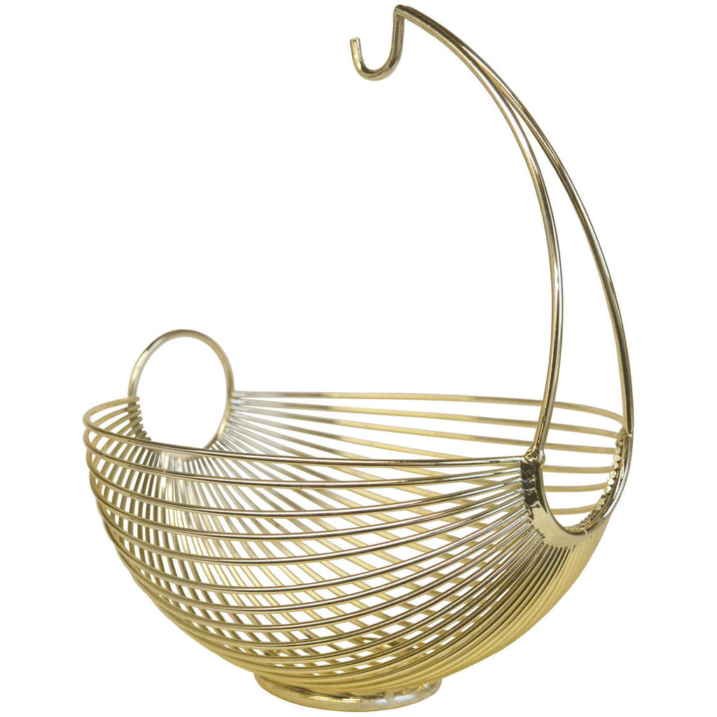 Strand Gold Fruit Bowl with Hanger godinger