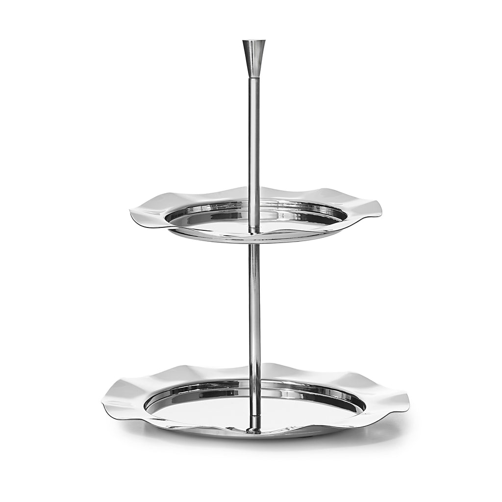 Lilliput Mirrored Stainless 2 Tiered Serving Stand Godinger 2 Tiered Serving Stand, 2 Tiered Stand, All Kitchen, Dessert Stand, Kitchen, Lilliput, Pastry Stand, Serving Stand, Specialty Serving, Stand, Stands Godinger