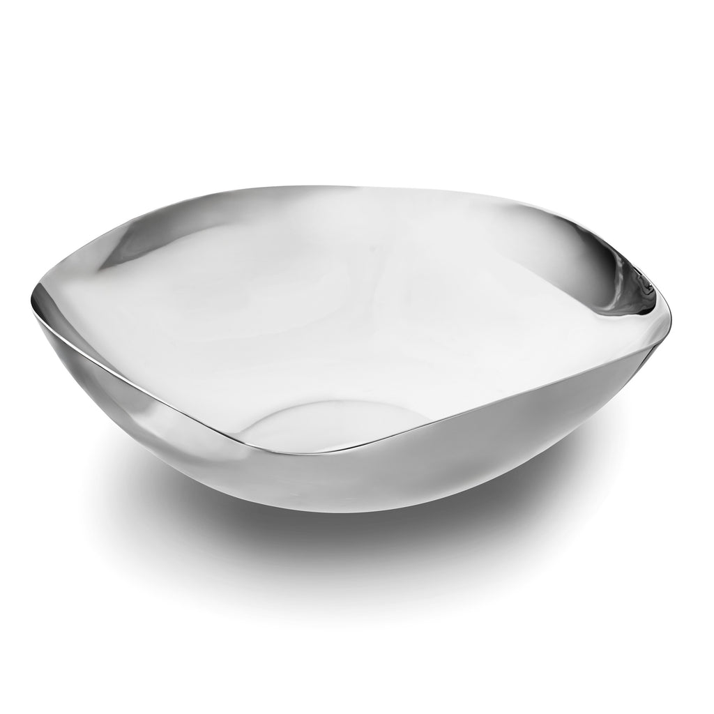 Auburn Square Organic Serving Bowl Godinger All Kitchen, Auburn, Kitchen, Serving Bowl, Serving Bowls, Stainless, Stainless Steel Godinger