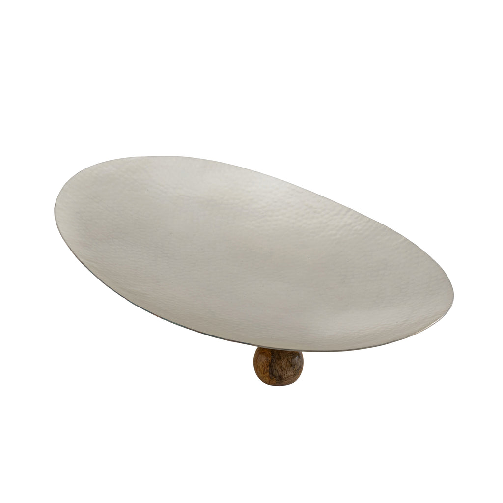 Temari Hammered Silver Small Footed Oval Platter Godinger All Kitchen, Footed, Footed Platter, Hammered, Kitchen, Oval Platter, Platter, Serving Platter, Serving Platters, Silver, Temari Godinger