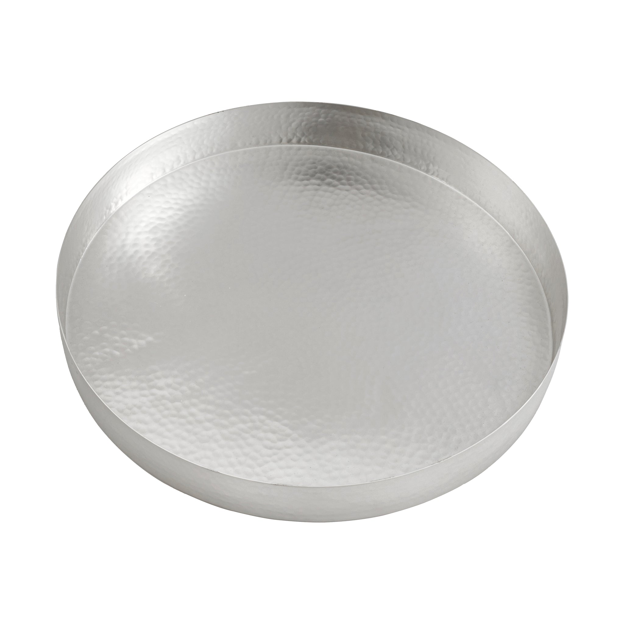 Temari Hammered Silver Round Serving Tray – Godinger