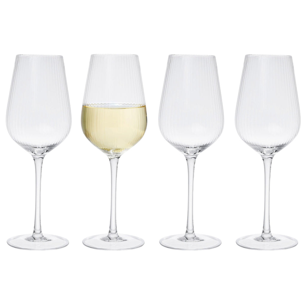 Divo Optic White Wine, Set of 4 Godinger All Barware, All Glassware, All Glassware & Barware, Divo, Divo Optic, Fluted, Fluted Wine Glass, Optic, Optic White Wine, Wine & Champagne, Wine Glass