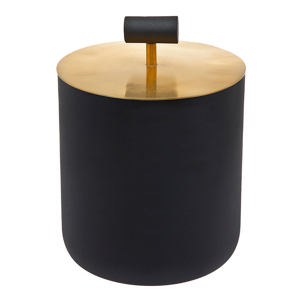Encalmo Textured Black & Gold Ice Bucket godinger